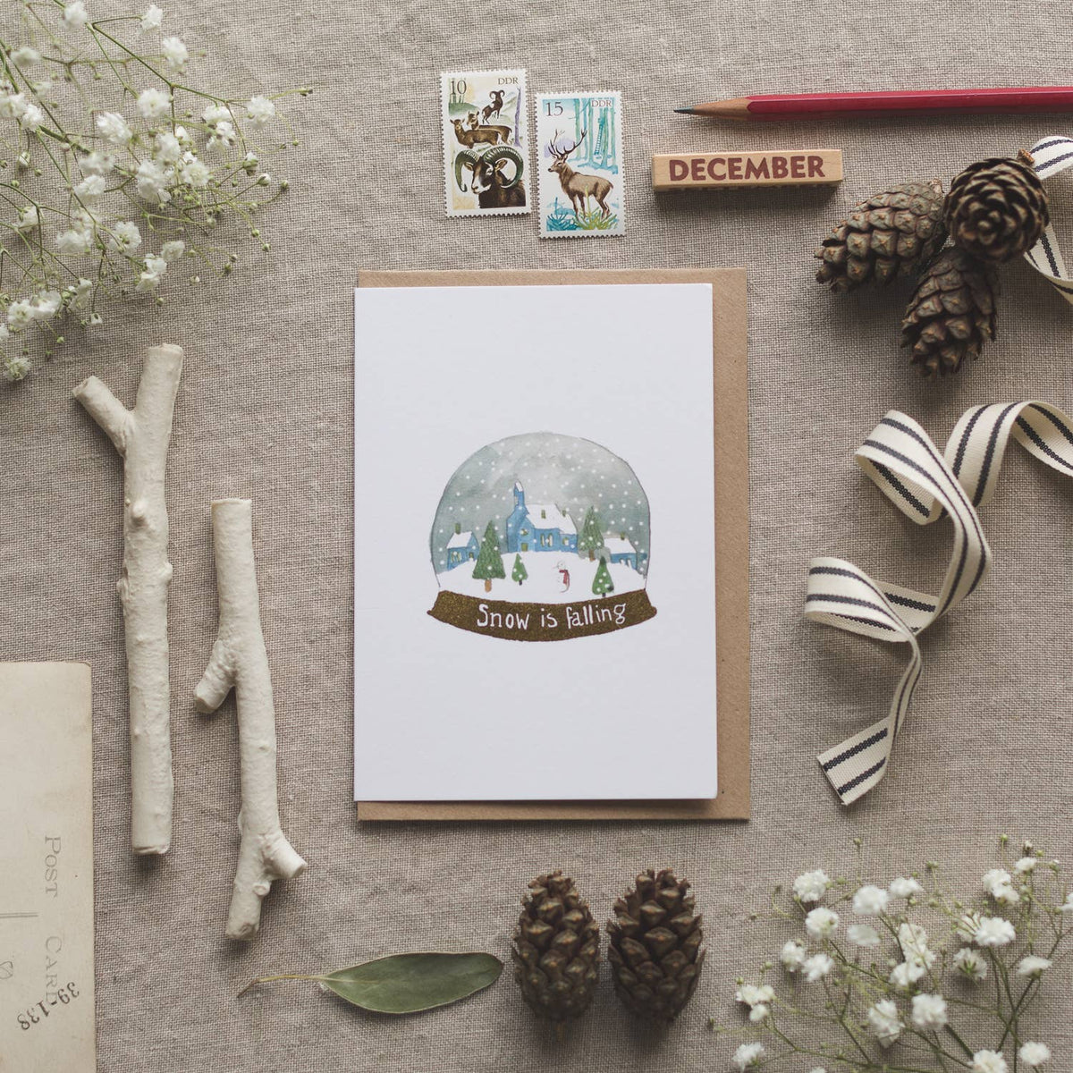 Lapland Snow Globe Christmas Card