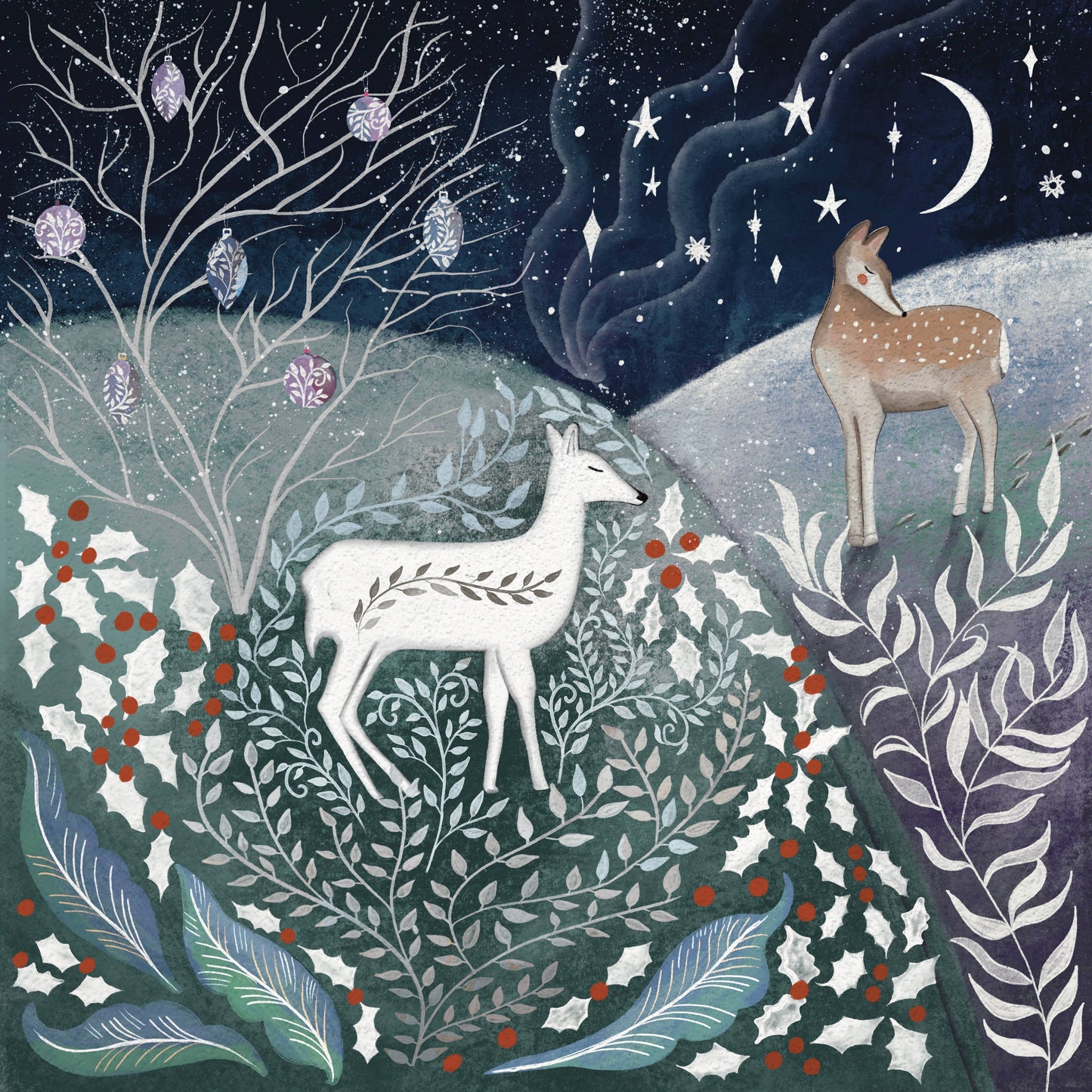 Winter deer