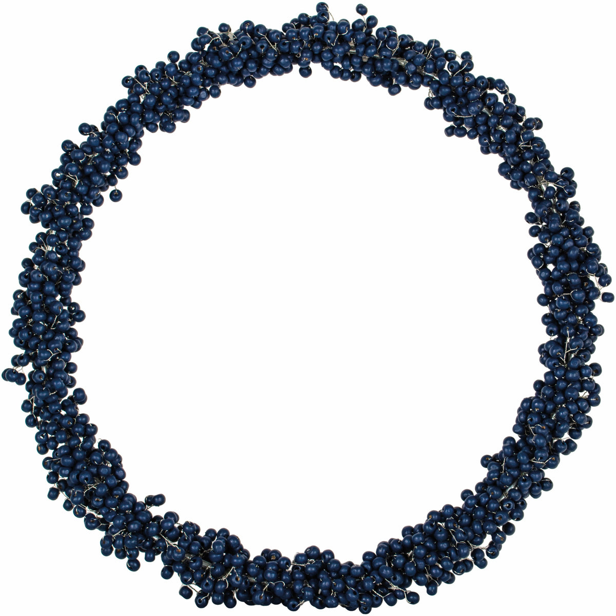 Large Blue Berry Wooden Wreath