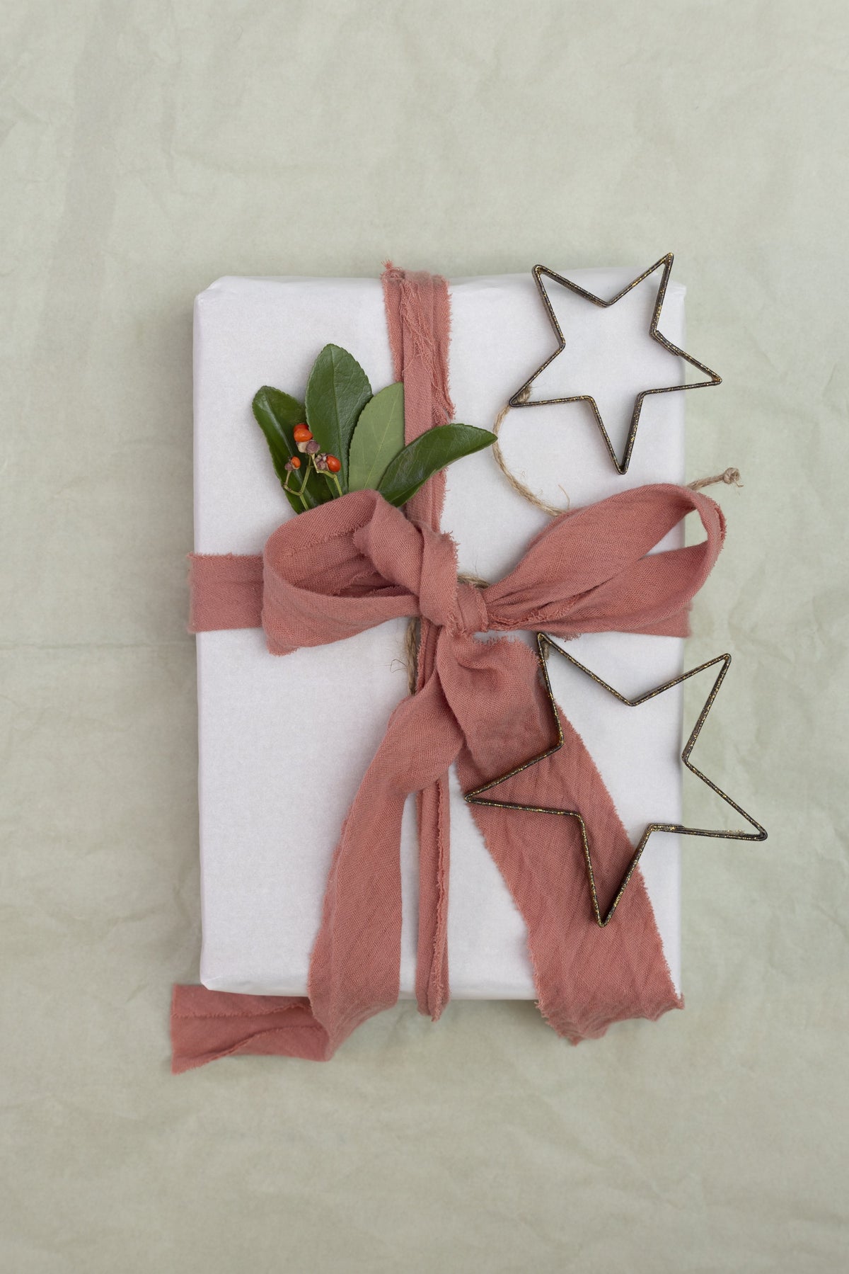 Antique Gold Hanging Star ~ Medium