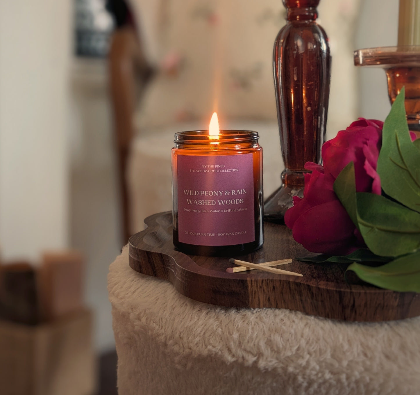 Wild Peony & Rain Washed Woods