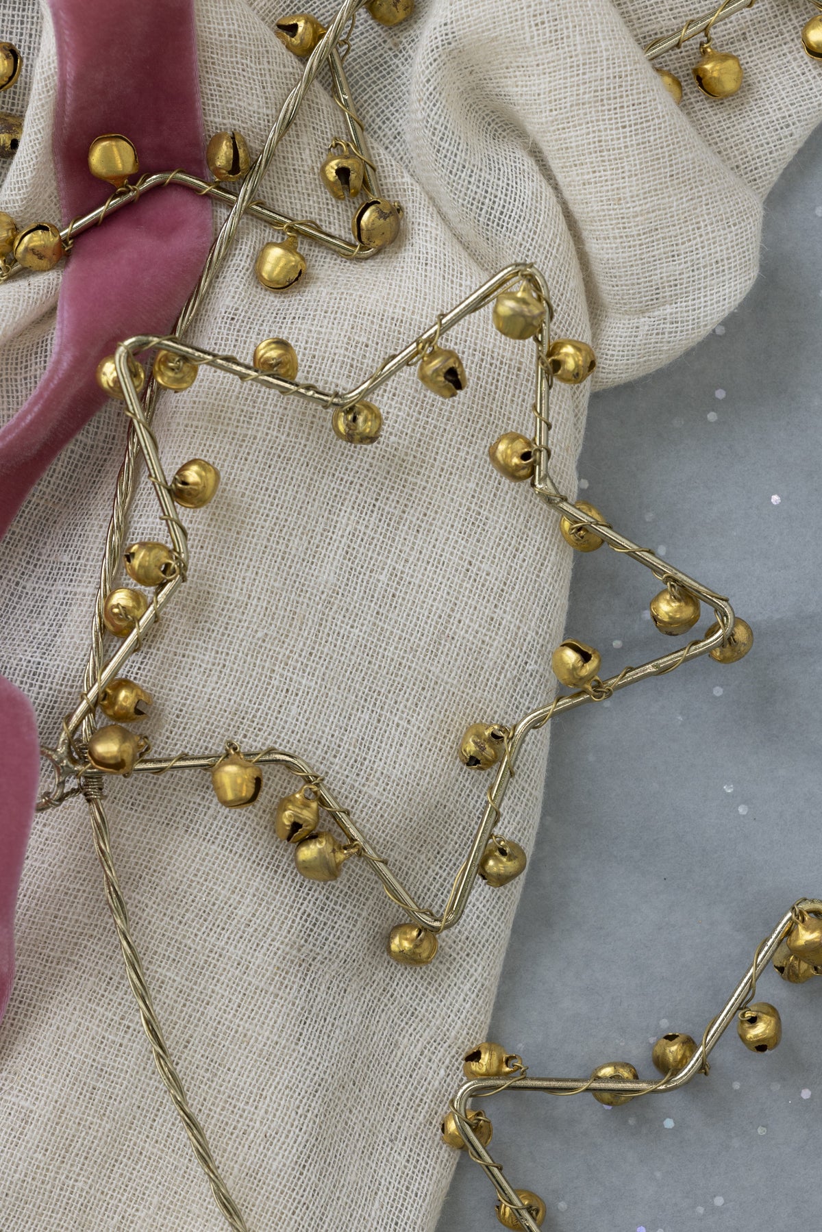 Gold Star and Bell Garland