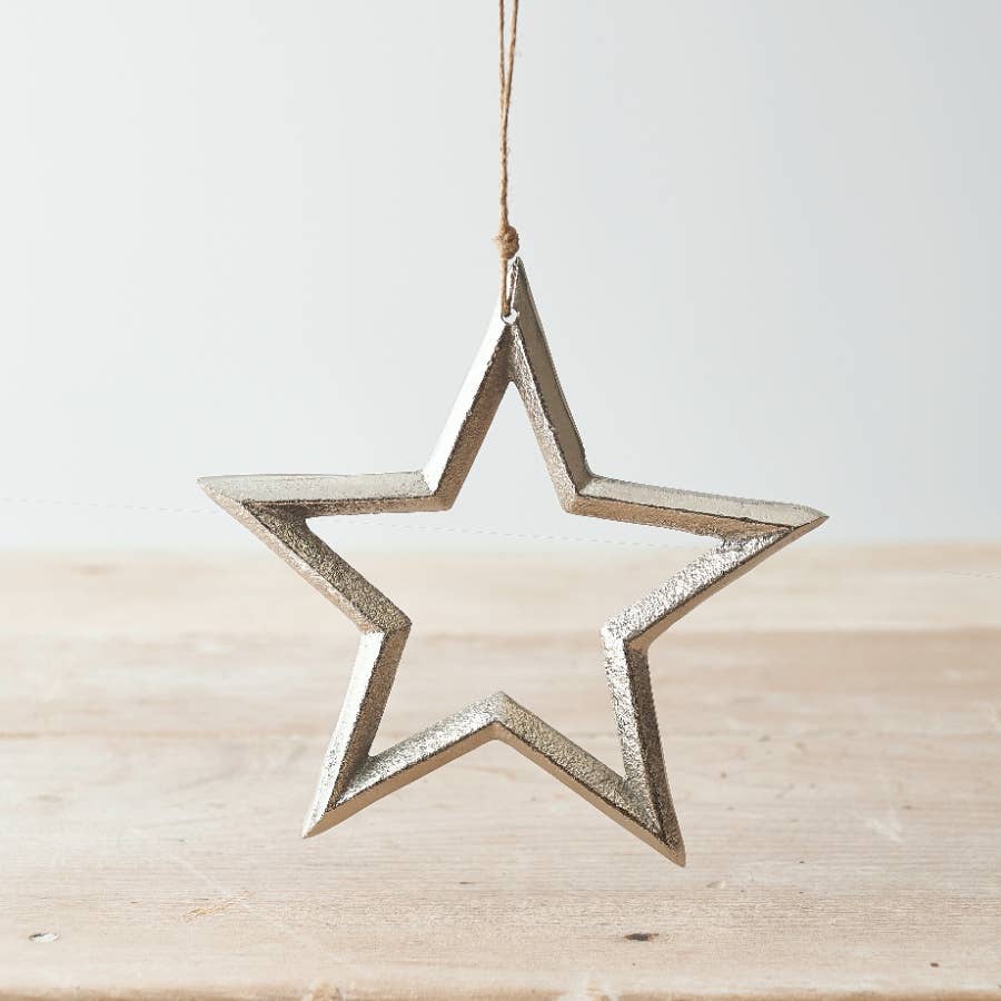 Hanging Metal Star, 15cm