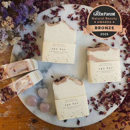 Award Winning Rose Geranium Salt Spa Bar