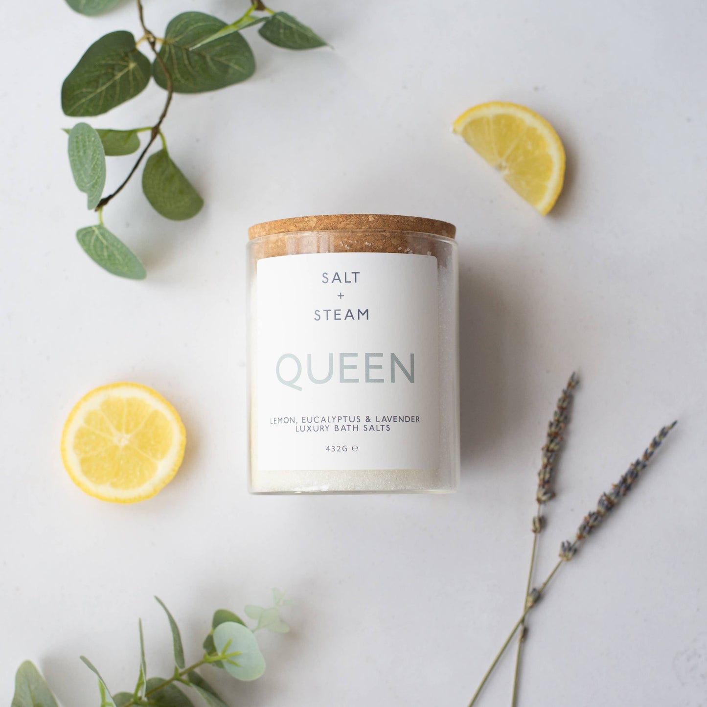 Queen - Lemon, Eucalyptus & Lavender Bath Salts 432g