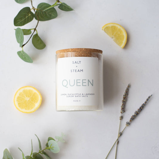 Queen - Lemon, Eucalyptus & Lavender Bath Salts 432g