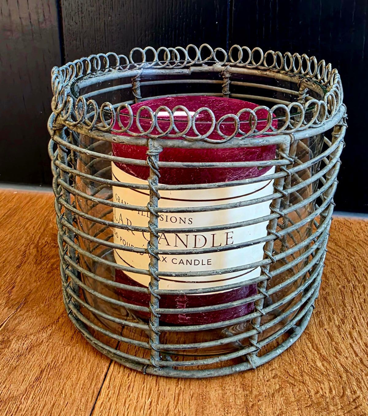 Ornate Wire Candle Holder