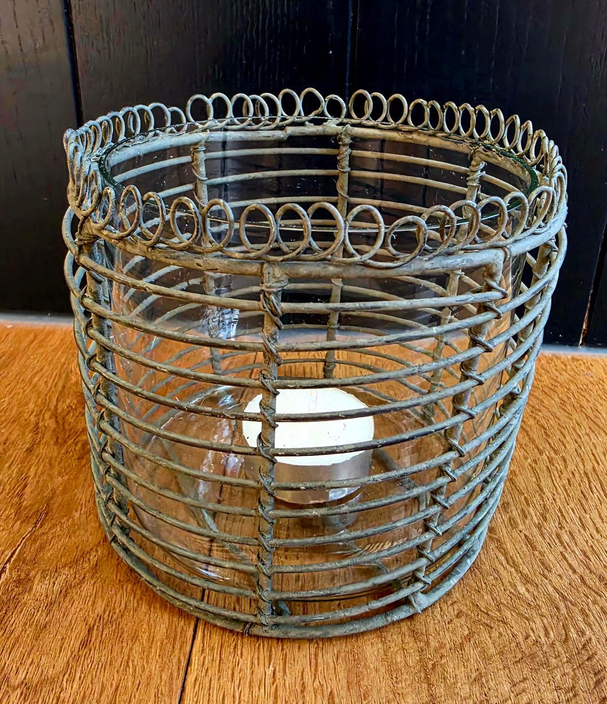 Ornate Wire Candle Holder