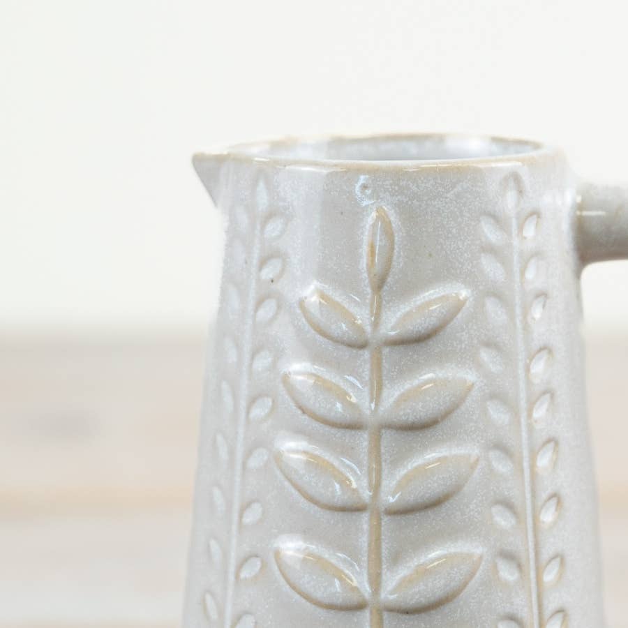 Leaf Design Jug, 13cm