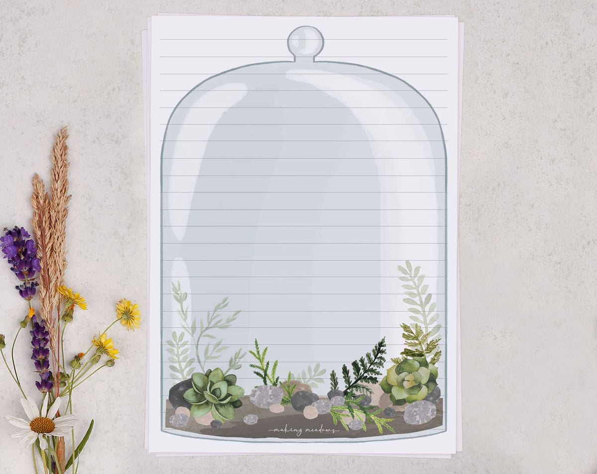 Terrarium Letter Writing Set A5