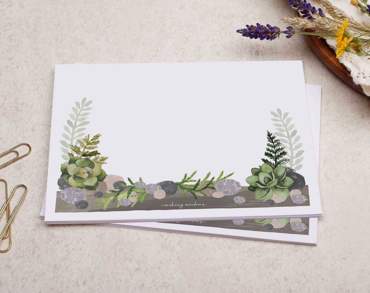 Terrarium Letter Writing Set A5