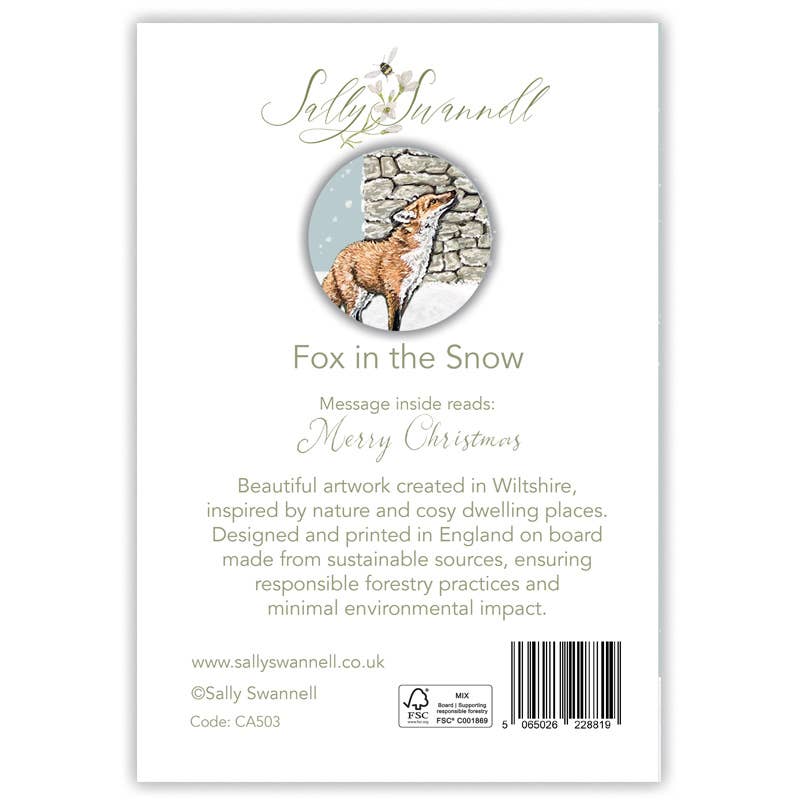 Fox in the Snow | Christmas Card