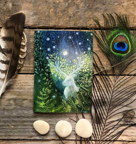 The Magic in the Woods Greetings Card