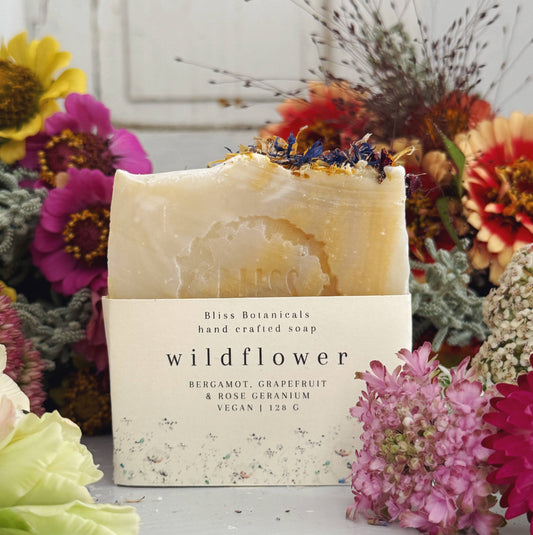 Wildflower Soap - Bergamot, Grapefruit and Rose Geranium