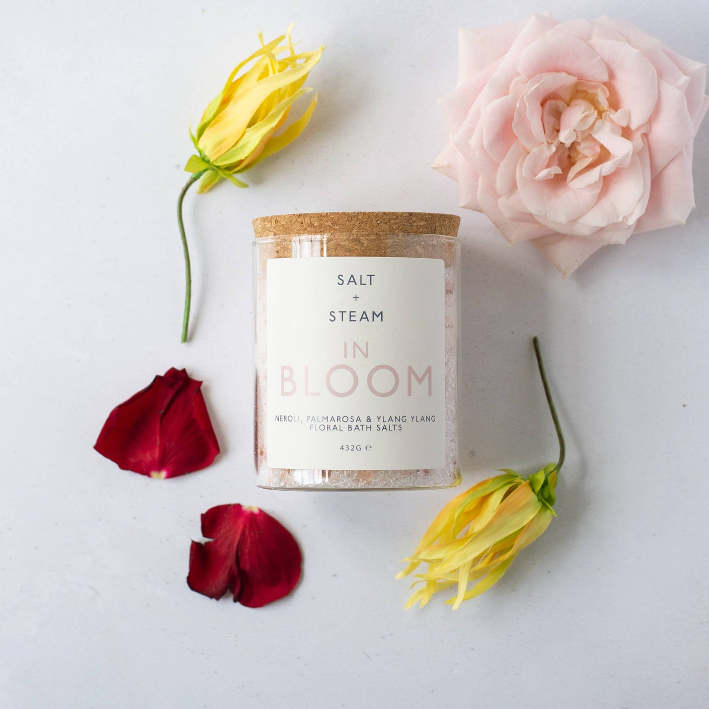 In Bloom - Rose, Neroli & Palmarosa Bath Salts 432g