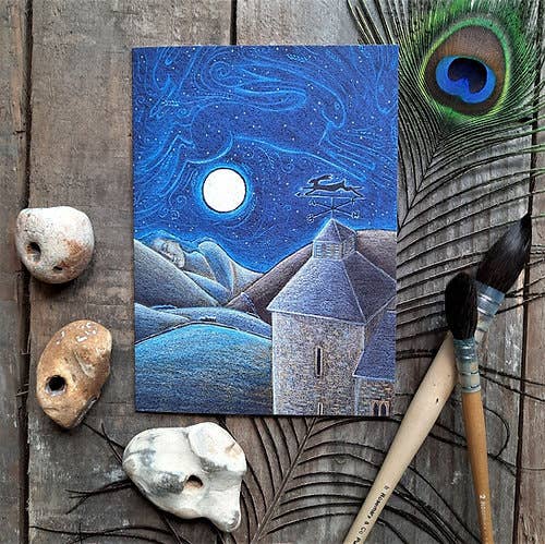 Monacella Greetings Card