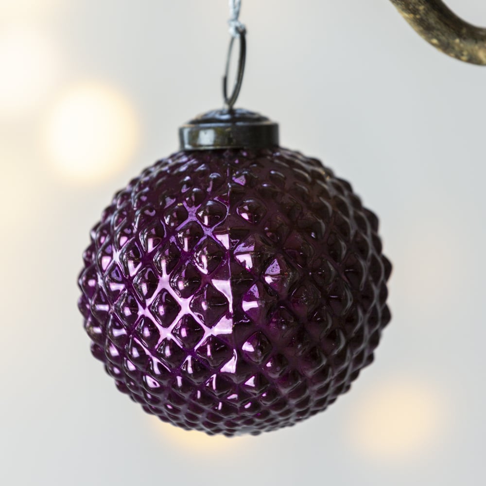 Small Textured Bauble ~ Fuchsia