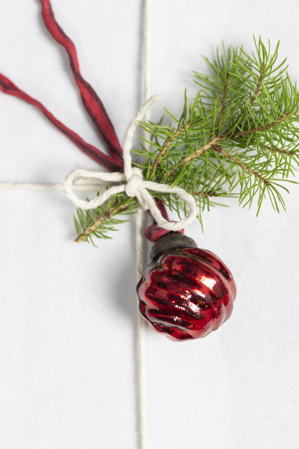 Mini Jewel-Coloured Baubles with Sari Loops