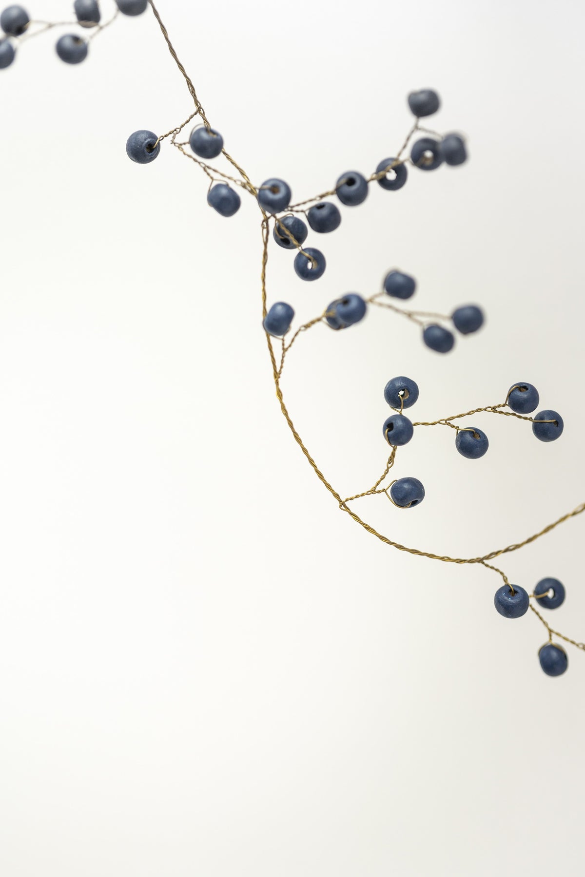 Blue Berry Wooden Garland