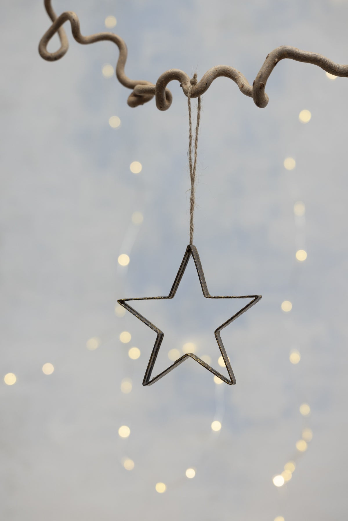 Antique Gold Hanging Star ~ Large