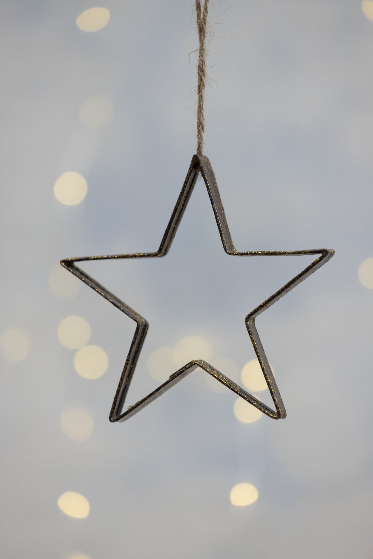 Antique Gold Hanging Star ~ Medium