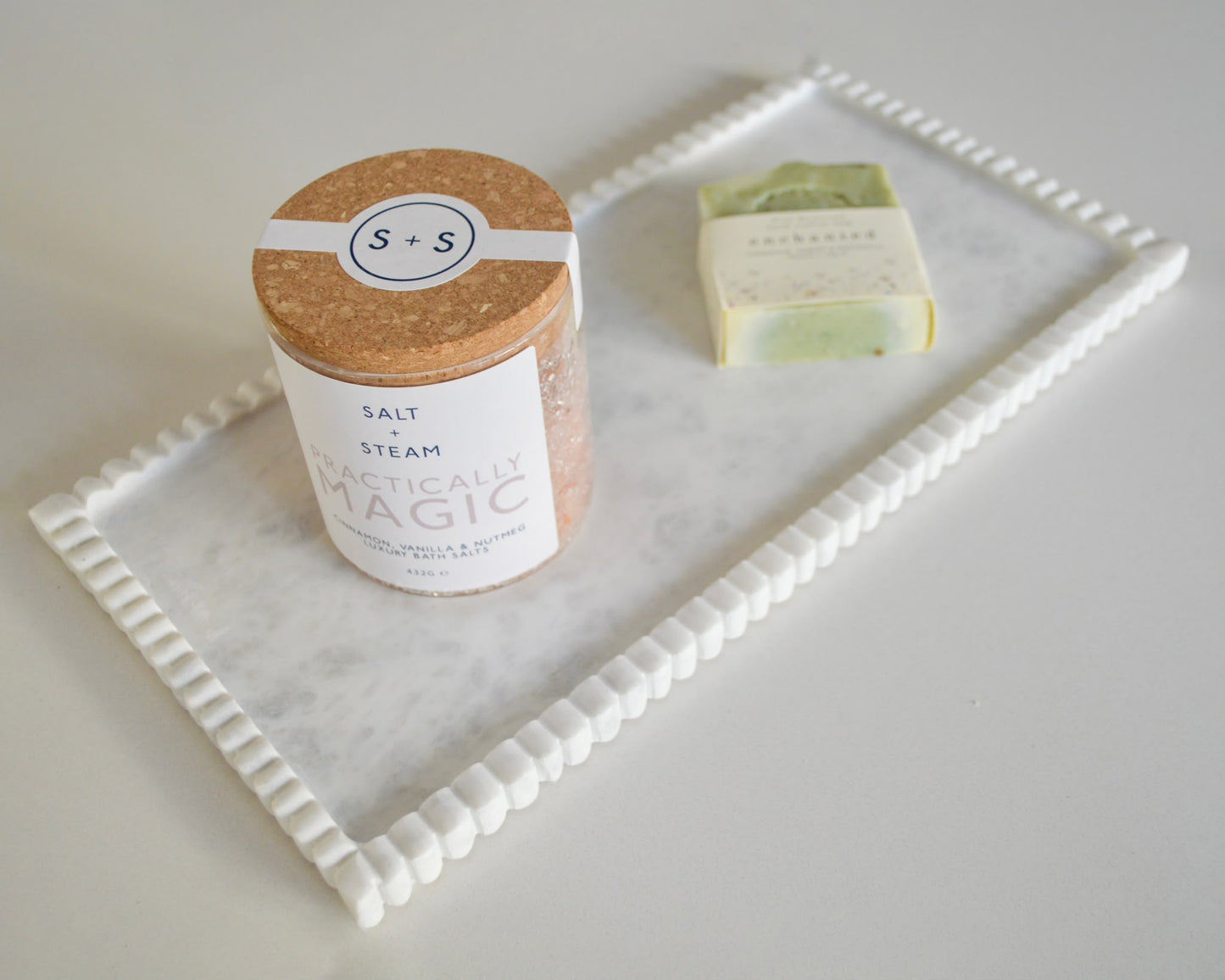 Marble Beaded Tray