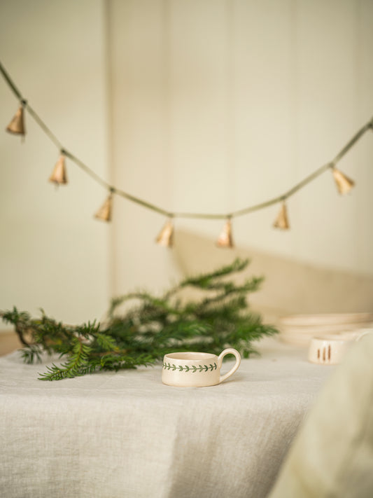 Hand Painted Wreath Tea Light Holder