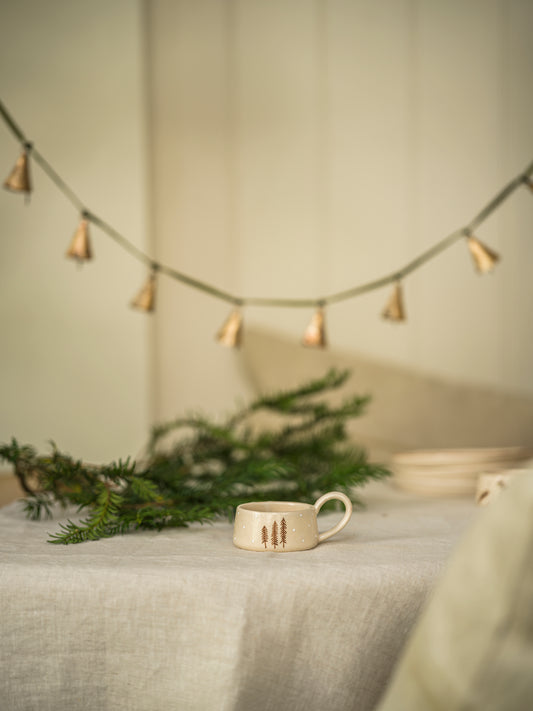 Hand Painted Nordic Tree Tea Light Holder