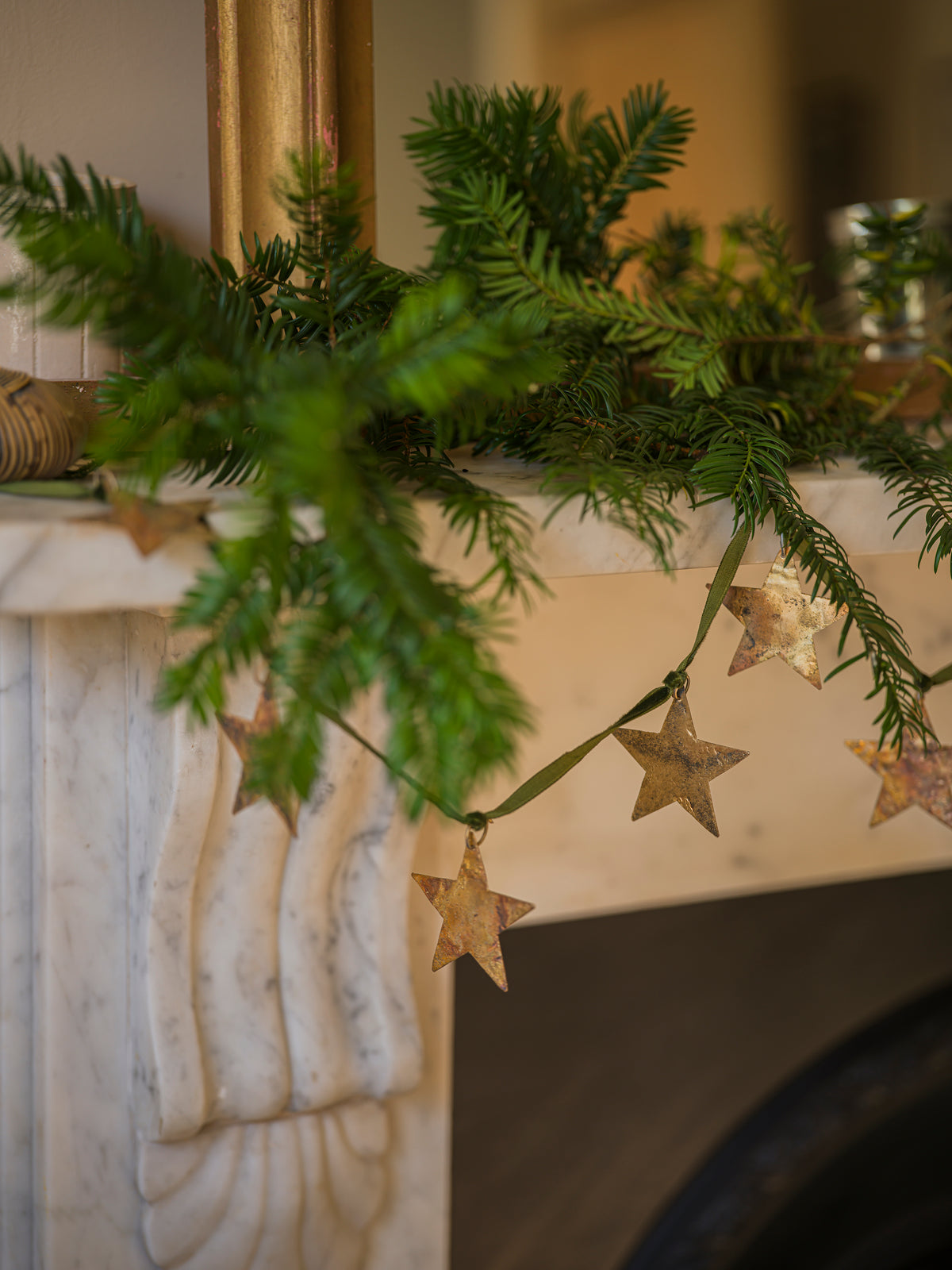 Star Garland on Velvet Ribbon