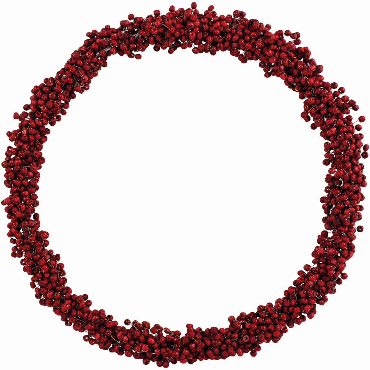 Large Red Berry Wooden Wreath