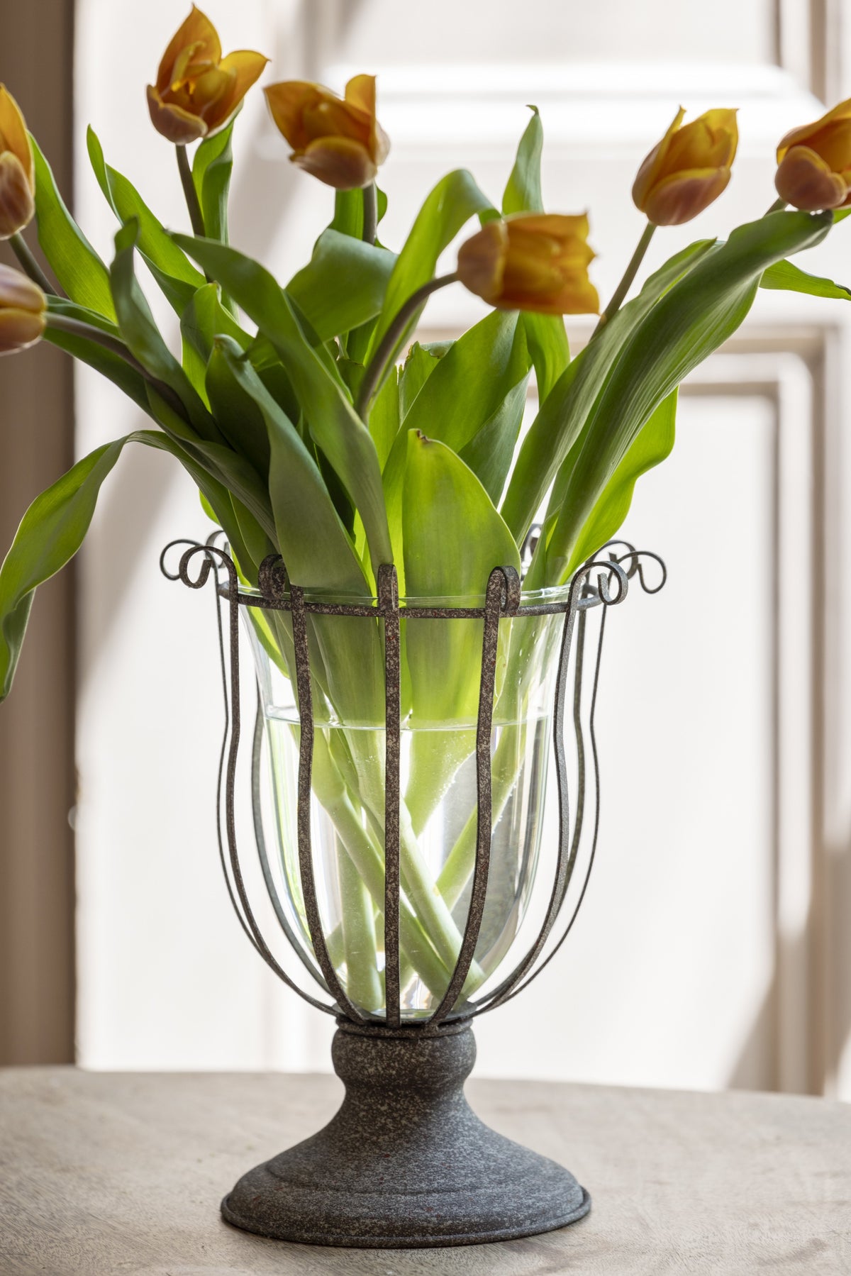 Antique Grey Rustic Vase