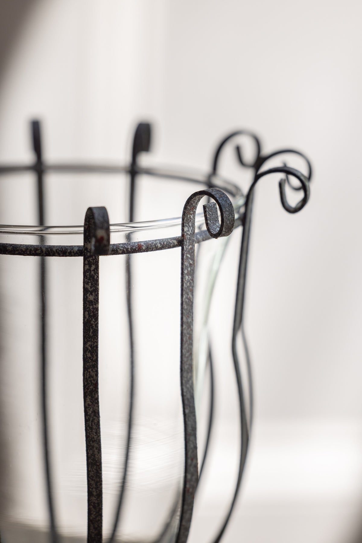 Antique Grey Rustic Vase
