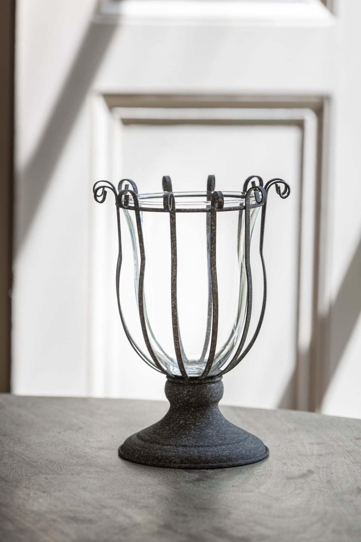 Antique Grey Rustic Vase