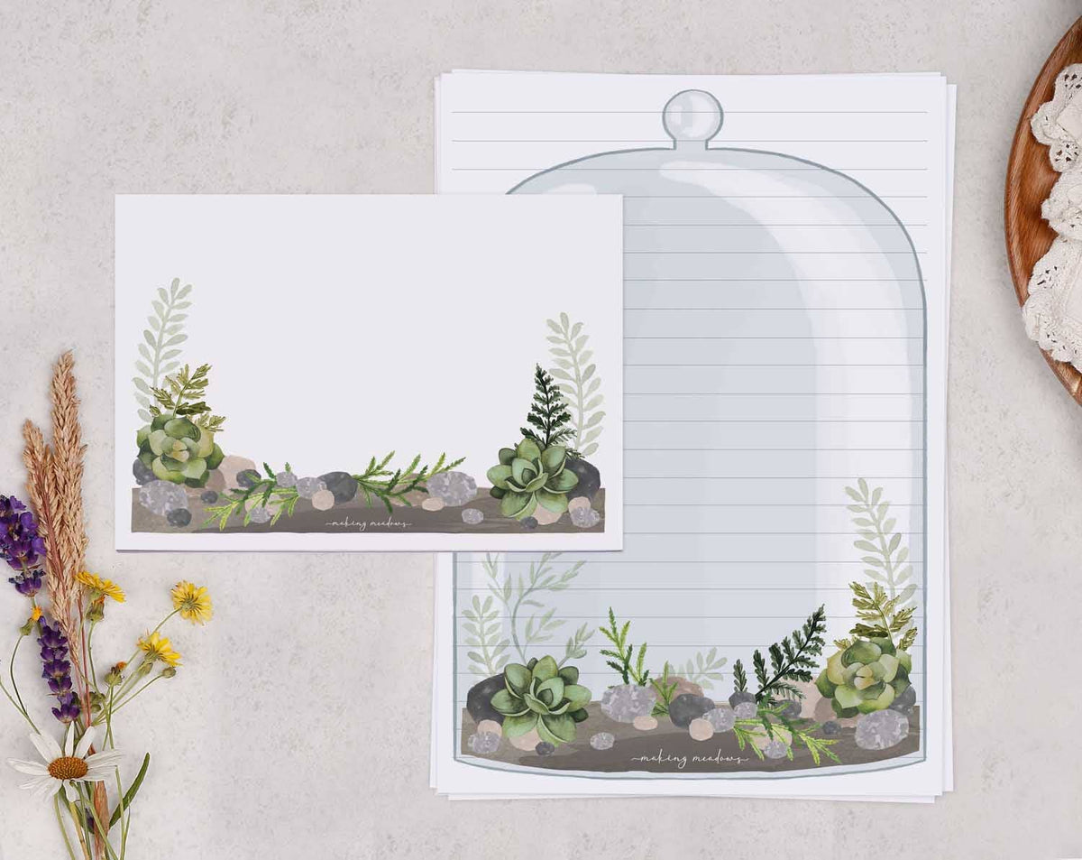 Terrarium Letter Writing Set A5