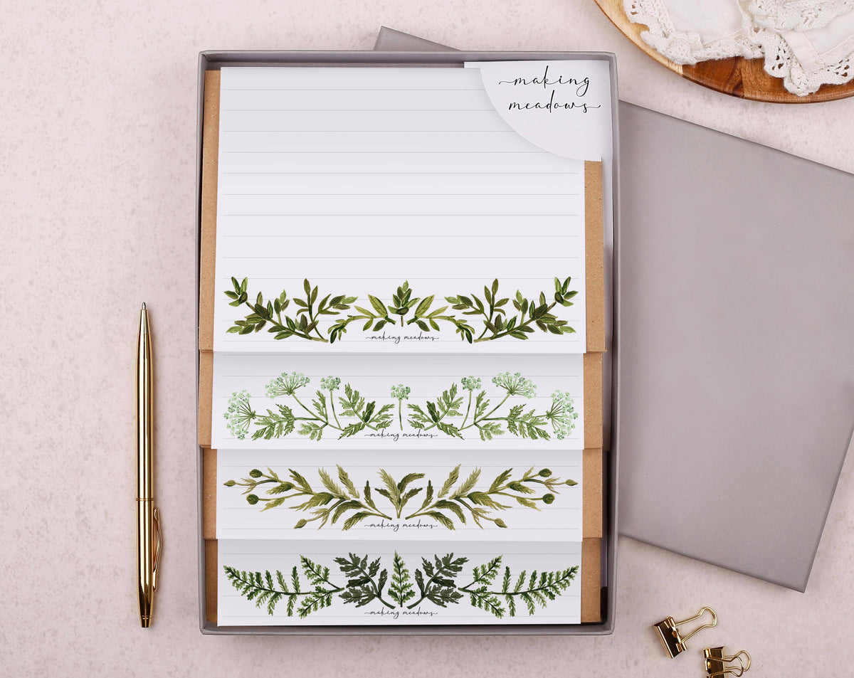 Botanical Letter Writing Set A5