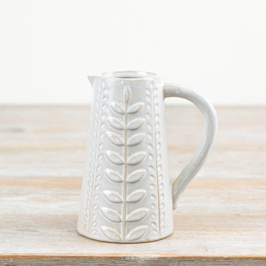 Leaf Design Jug, 13cm