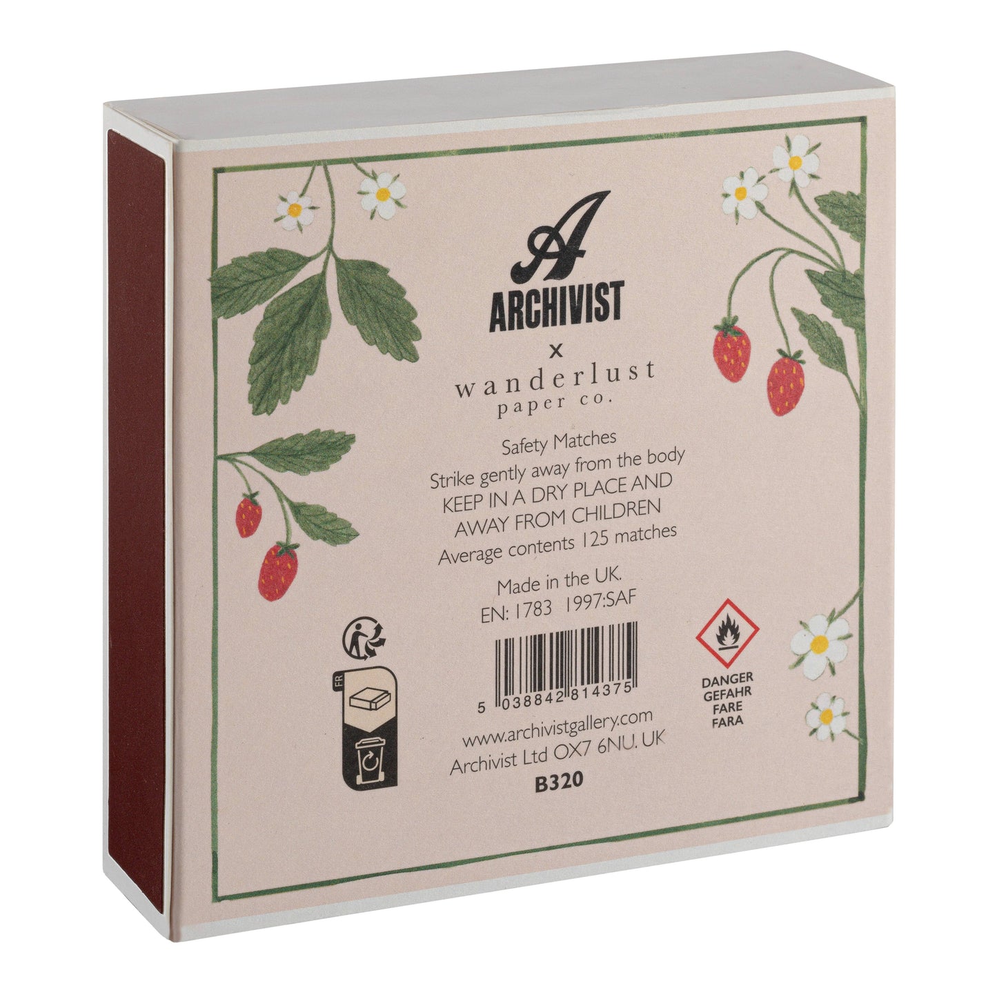 Strawberry | Square Matchboxes