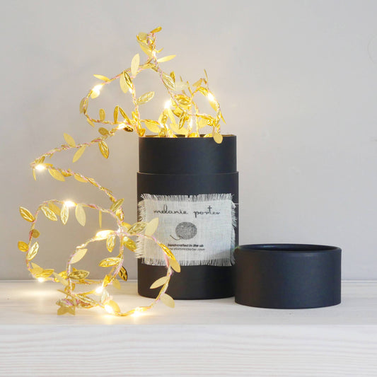 Handmade Leaf Fairy Lights - Gold