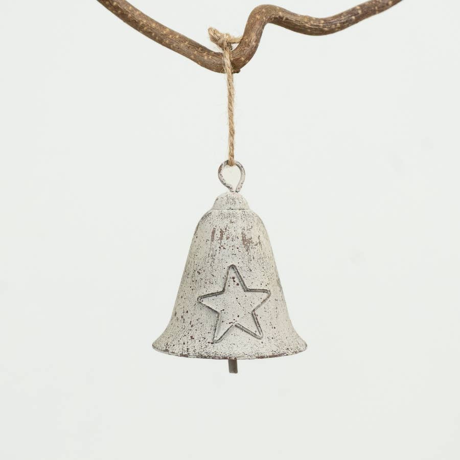 Metal Star Print Bell, 7.5cm