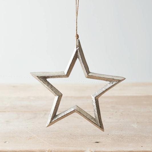 Hanging Metal Star, 15cm